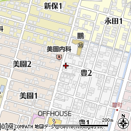 サヨ美容室　豊町店周辺の地図