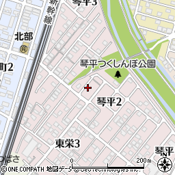 新潟県長岡市琴平2丁目4周辺の地図