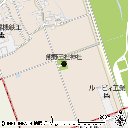 熊野三社神社周辺の地図