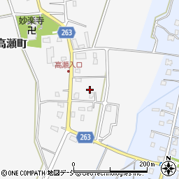 新潟県長岡市高瀬町166周辺の地図