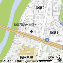 松葉荘Ｂ周辺の地図
