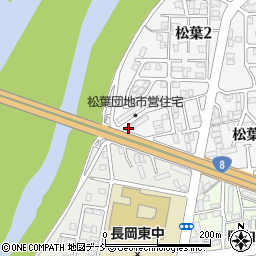 松葉集会場周辺の地図