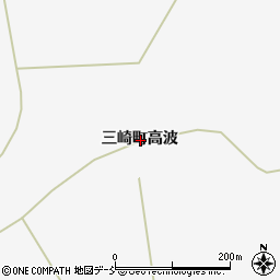 石川県珠洲市三崎町高波周辺の地図