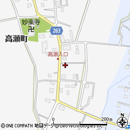 新潟県長岡市高瀬町163周辺の地図