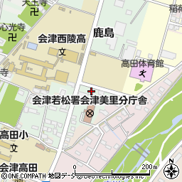 ローソン会津高田鹿島店周辺の地図