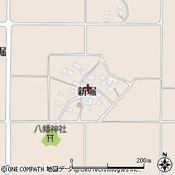福島県会津美里町（大沼郡）下堀（新堀乙）周辺の地図