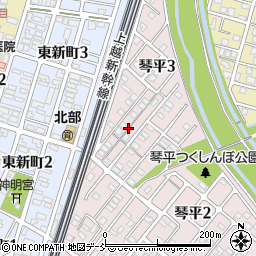 新潟県長岡市琴平3丁目3周辺の地図