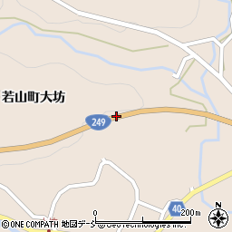 石川県珠洲市若山町大坊周辺の地図