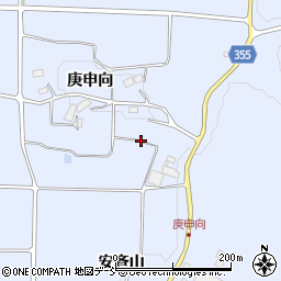 福島県郡山市日和田町高倉庚申向周辺の地図