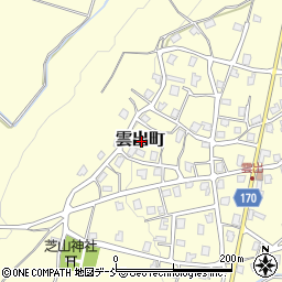 新潟県長岡市雲出町周辺の地図