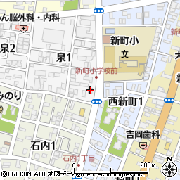 コインランドリーしゃぼん長岡西新町店周辺の地図