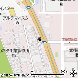 三菱商事エネルギー会津若松西バイパスセルフＳＳ周辺の地図
