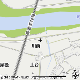 福島県郡山市日和田町梅沢（斉崎）周辺の地図