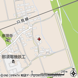 福島県会津若松市北会津町上米塚周辺の地図