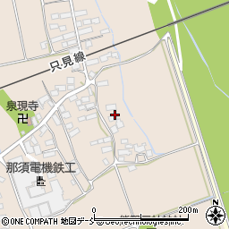 福島県会津若松市北会津町上米塚周辺の地図