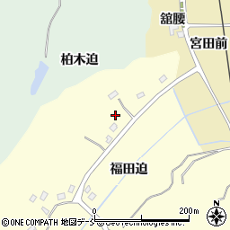 福島県双葉町（双葉郡）長塚（福田迫）周辺の地図