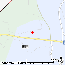 福島県田村市船引町石森後田周辺の地図