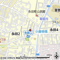 新潟県長岡市永田周辺の地図