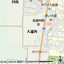 福島県会津若松市門田町大字中野大道西周辺の地図