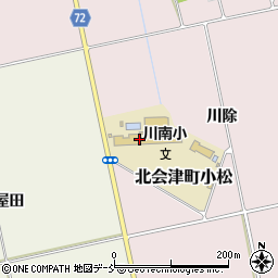 会津若松市立川南小学校周辺の地図