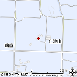 福島県郡山市日和田町高倉仁池山周辺の地図