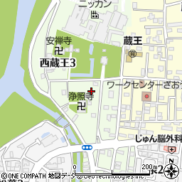 新潟県長岡市西蔵王周辺の地図
