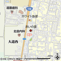 会津嶺周辺の地図