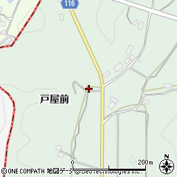 福島県田村郡三春町平沢戸屋前周辺の地図
