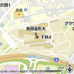 長岡造形大学周辺の地図