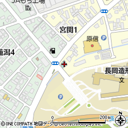 長岡市　ホテル旅館組合周辺の地図
