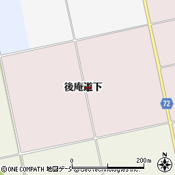 福島県会津若松市北会津町小松後庵道下周辺の地図