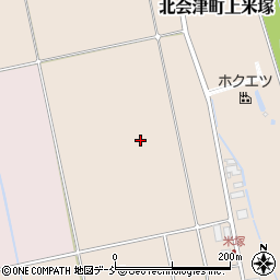 福島県会津若松市北会津町上米塚台ノ上周辺の地図