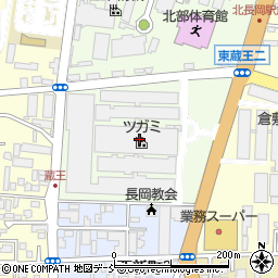 株式会社ツガミ　長岡営業所周辺の地図