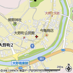新潟県長岡市栃尾大野町周辺の地図
