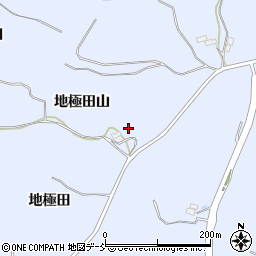 福島県郡山市日和田町高倉地極田山周辺の地図