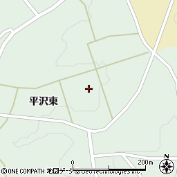 福島県田村郡三春町平沢東周辺の地図