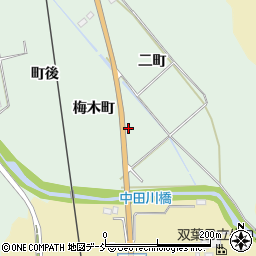 福島県双葉町（双葉郡）鴻草（梅木町）周辺の地図