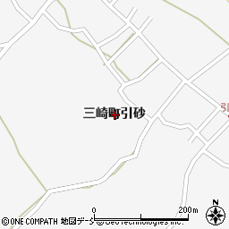 石川県珠洲市三崎町引砂周辺の地図
