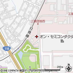 福島県会津若松市門田町工業団地周辺の地図