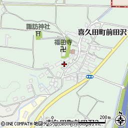 福島県郡山市喜久田町前田沢周辺の地図