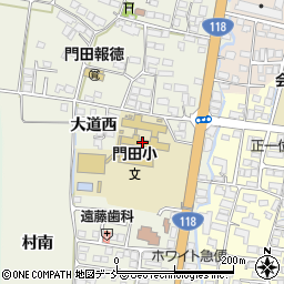 会津若松市立門田小学校周辺の地図