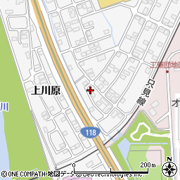 上川原ハウス周辺の地図