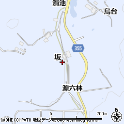 福島県郡山市日和田町高倉坂周辺の地図