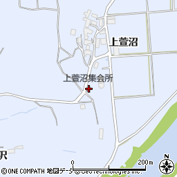 上菅沼集会所周辺の地図