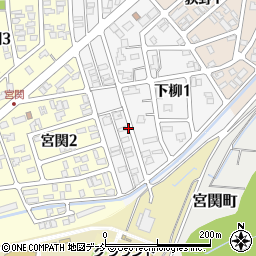 新潟県長岡市下柳1丁目周辺の地図