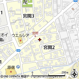 宮関公民館周辺の地図