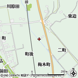 福島県双葉町（双葉郡）鴻草（二町）周辺の地図