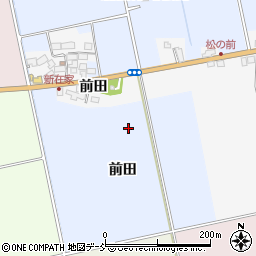 福島県会津若松市北会津町松野前田周辺の地図