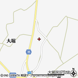 福島県浪江町（双葉郡）大堀（漆畑）周辺の地図