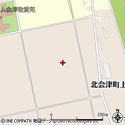 福島県会津若松市北会津町上米塚（束田）周辺の地図